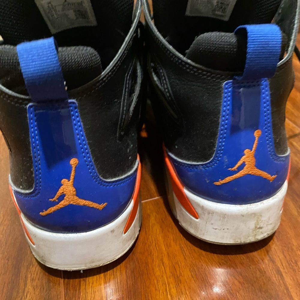 Nike Air Jordan Knick 91 Men’s Shoes Black and Blue High-Top Sneakers size 9.5” - Picture 10 of 11